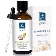 GM Gumili Coconut Vanilla Fragrance Oil, Perfume Oil, Home Scent Oil for Soaps, Candle Making, Dryer