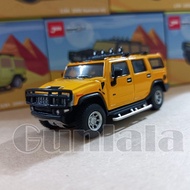 JKM 1: 64 HUMMER H2 SUT Metal Model Car 1/64 Jeep Military Grade Off-Road Vehicle H1 Rear