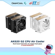 DeepCool AK620 G2 CPU Cooler | Intel & AMD CPU Air Cooler (Black/White)