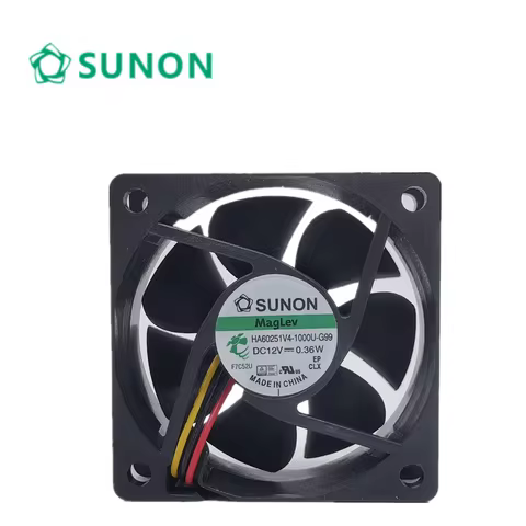 2pcs Sunon HA60251V4-1000U-G99 60mm 6025 60X60X25mm 12V 0.36W Maglev Low Power Mute Silent Low Noise