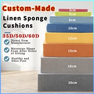 Customized sponge cushion 35D50D60D thickened and hard sponge cushion high density and elastic solid