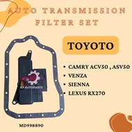 Auto Transmission Filter Set - TOYOTA  * CAMRY ACV50 , ASV50 * VENZA * SIENNA * LEXUS RX270