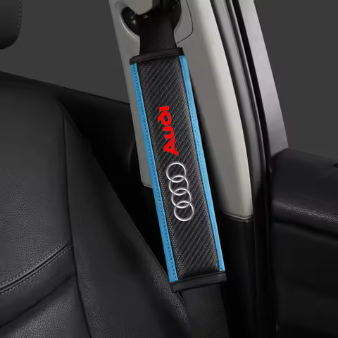 2pcs for Audi Sline A1 A3 A4 A6 B8 A5 B7 C7 A7 A8 C6 Q2 Q3 Q5 Q7 Q8 TT S3 S4 Stickers Seat Belt Cove