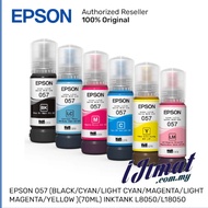 [ORIGINAL] Epson 057 Ink Bottle 70ml for EPSON L8050 L18050 Printer (Black/Cyan/Magenta/Yellow/Light