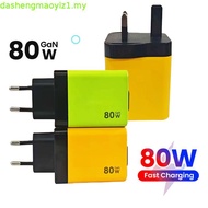 Elough 80W Gallium Nitride Charger Scalable Data Cable for Iphone 【CODHuawei】 A+C Full Protocol Mult