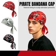 Pirate Hat Cotton Paisley Durag For Men Women Headwrap Durags Hiphop Headscarf Soft Cap