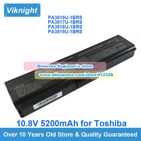 New 5200mAh 10.8V Battery PA3817U PA3818U PA3819U for Toshiba Satellite L600 L630 L635 L645 L655 L67