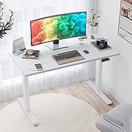 Sunon Smart Advanced Standing Desk, Dual Motor Electric Adjustable Height Desk for Home Office, Sit to Stand Desk Laptop Computer Writing Office Desks &amp; Workstations with 3 Pre-Set and USB Port 48"