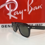 Ray·Ban Wayfarer RB2140Unisex Sunglasses - Glossy black frame/G15green lenses