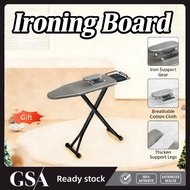 Ironing Board with Iron Rest Heat Resistant Cover Iron Board with Steam Iron Rest Non Slip Foldable