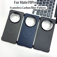 For Huawei Pura70 Ultra P60 Art P50 Mate 30 60 50 40 70 Pro RS Case Ultra Thin Frameless Carbon fibe