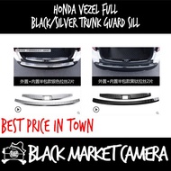 Honda Vezel full black/silver trunk guard sill