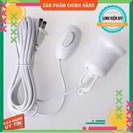 E27 lamp holder has a hanging switch near the 2m, 4m, 8m long power cord plug with a 27mm swirl tail