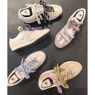 Suitable for New Balance NB Shoelaces Men Women Letters Flat NB471 Black Blue Brown Color Beige Lett