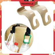 [Freedom01.sg] Universial Car Storage Headrest Hook Seat Hanger Plastic Organizer (Beige)