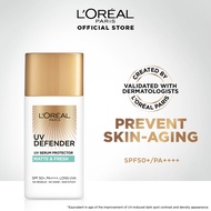 L'Oreal Paris UV Defender Daily Sunscreen Serum Protector SPF50+ Matte & Fresh for Oily Skin 50ml