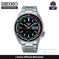 [Official Warranty] Seiko SRPK13K1 Men's Seiko 5 Sport New Regatta Timer Automatic Silver Stainless Steel Strap Watch