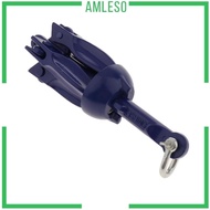 [Amleso] Blue Foldable Grapnel Anchor Folding Grapnel Anchor 0 . 24kg 1 . 5lb Kayak Anchor