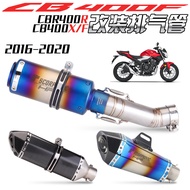 Suitable for Honda CB400F Exhaust Pipe Modified Stainless Steel Middle Section CB400X Modified Exhau