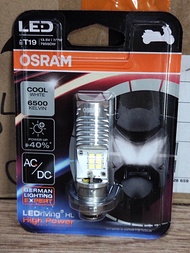 หลอดไฟหน้า T19 Led-OSRAM ของแท้ 7935 new gen ไม่ต้องแปลงไฟ T19 สำหรับรถจักยานยนต์/CLICK/NMAX/PCX/WAV