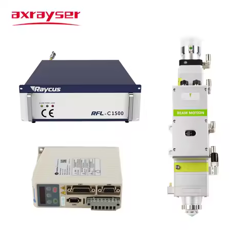 Raytools Laser Head BM110 3.3kw With Motor Driver F125/150/200 Auto Focusing 2D Raycus 1500w Laser S