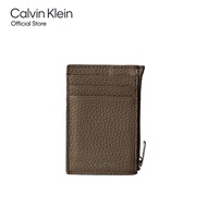 CALVIN KLEIN กระเป๋าใส่บัตรผู้ชาย Ck Leather รุ่น 4D1030G RMO - สีน้ำตาล