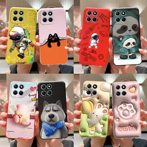 For Honor X6 5G Case VNE-LX1 VNE-LX2 VNE-LX3 Phone Cover Popular Astronaut Soft Funda For Honor X8 T