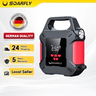 SOARFLY Ultimate 4 in 1 Jump Starter Power Bank Tire Pump Tyre Inflator 12V Powerbank LED Car Start 