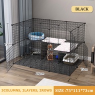 DIY cat cage double layer 3 column 75*111*73CM shipping freely assemble your pet home products are s