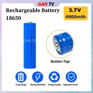Heavy Duty 18650 3.7V 6800mAh Rechargeable Battery Li-Ion Lithium Batteries Button Top Bateri Torchl