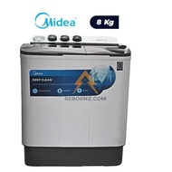 Midea Semi Auto Washer | Mesin Basuh Manual 8kg MT100W80/ MSW-8008P