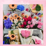 (FIRE SPEED) Pre-bundled finished velvet flowers as meaningful gifts, gifts for March 8, October 20
