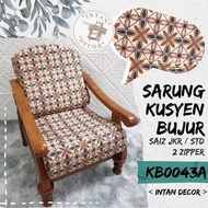Sarung Kusyen Bujur / Bulat 12 pcs (SIZE JKR / STD) 2 ZIPPERS Cushion Cover Contour (SIZE JKR/STD) 2 Zippers