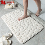 LUOLRV Bath Mat Bathroom Carpets Bathtub Non-slip Cobblestone Embossed