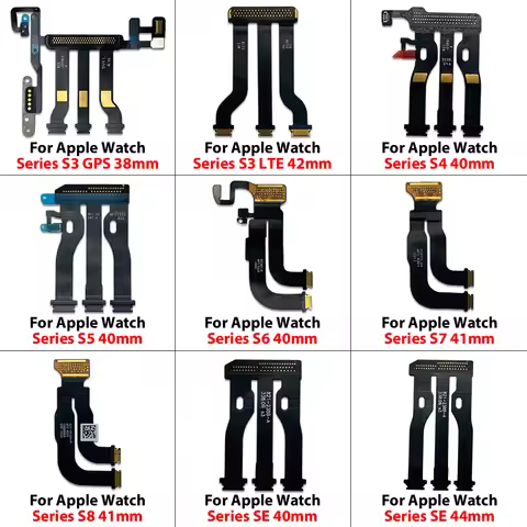 LCD Touch Display Screen Motherboard Connector Flex For Apple Watch Series SE S8 S7 S6 S5 S4 44 / 40