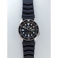 Original Pre-owned Seiko 'SKX007' Classic Black Dialed Automatic Diver's Watch