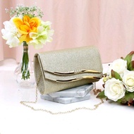 TAS PESTA WANITA MAC85 KONDANGAN IMPORT TERBARU MEWAH MURAH KRISTAL KAIN SATIN ROUND BULAT WISUDA MA