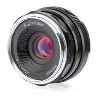 25mm F1.8 Wide Angle APS-C Manual Focus Prime Fixed Mirrorless Camera Lens Large Aperture, Fit for C