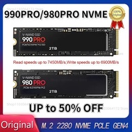 2023แบรนด์เดิม990PRO/980PRO SSD 4TB/2TB/1TB NVMe PCIe 4.0X4 M.2 2280ภายใน Solid State Drive สำหรับ P