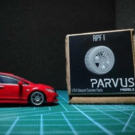 Ready To Parvus Models RPF1 Silver Size 10 Enkei RPF1 Minicsale Inno Kyosho
