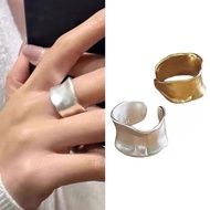European American Simple Wide-Brimmed Ring Fashion Unique Retro Open Index Finger Ring Ring