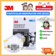 (Ready Stock/Fast Delivery) 3M 8210 N95 Particulate Respirator Mask 20's/Box (Disposable Dust Haze F