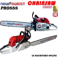 New West Chainsaw PRO888 pro 888 72.2cc chain saw  25" Bar/Mesin Potong Kayu 25" Bar