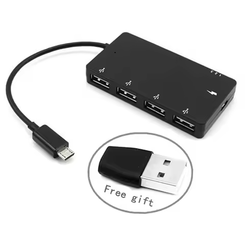 Android mobile tablet micro USB hub hub is charged and OTG data cable adapter is powered