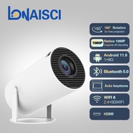LONAISCI HY300 Mini WiFi Projector Full HD Home Theater Portable 4k Projector Support Smartphone Screen Sync