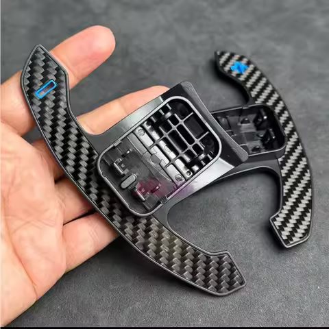 2 Pcs Carbon Fiber M3 M4 Steering Wheel Paddle Shifters For BMW F20 F22 F30 M140i M240i For BMW M2 M