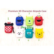 Apple Airpods Airpod Premium 3D Cartoon Character Case+Strap