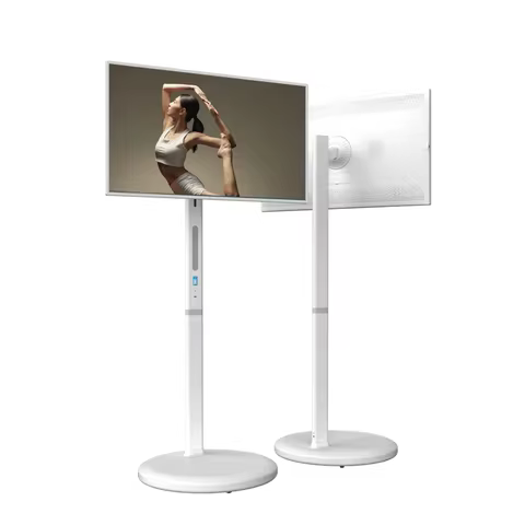 New product 27 inch portable standby smart TV HDMI USB build-in battery Height adjustable Screen pro