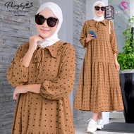 MIDI dress bahan cringkel uragiri rubiah premium