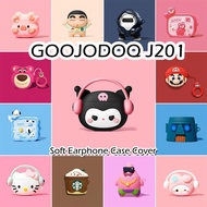 【imamura】For GOOJODOQ J201 Case Cute Cartoon Styling Soft Silicone Earphone Case